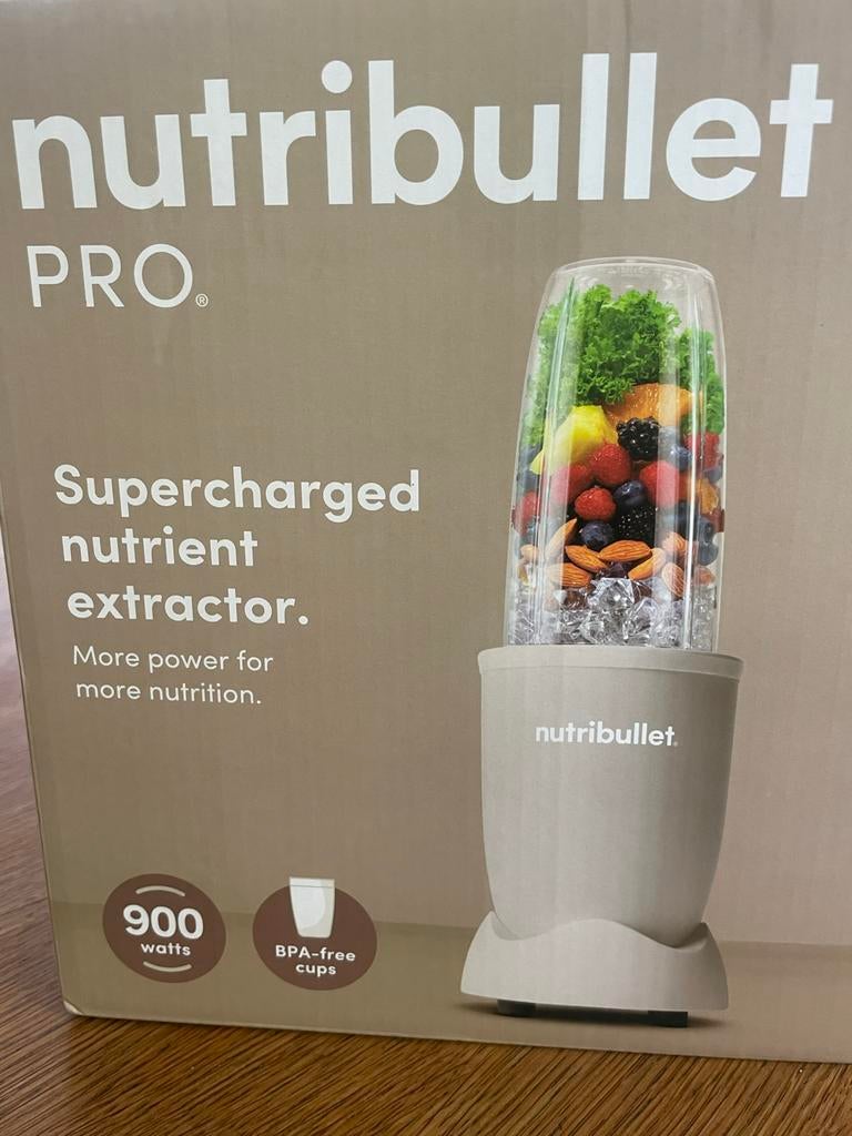 Nutribullet PRO 900 Watt Blender - Nieuw in doos, Witgoed en Apparatuur, Blenders, Ophalen, Nieuw, Blender