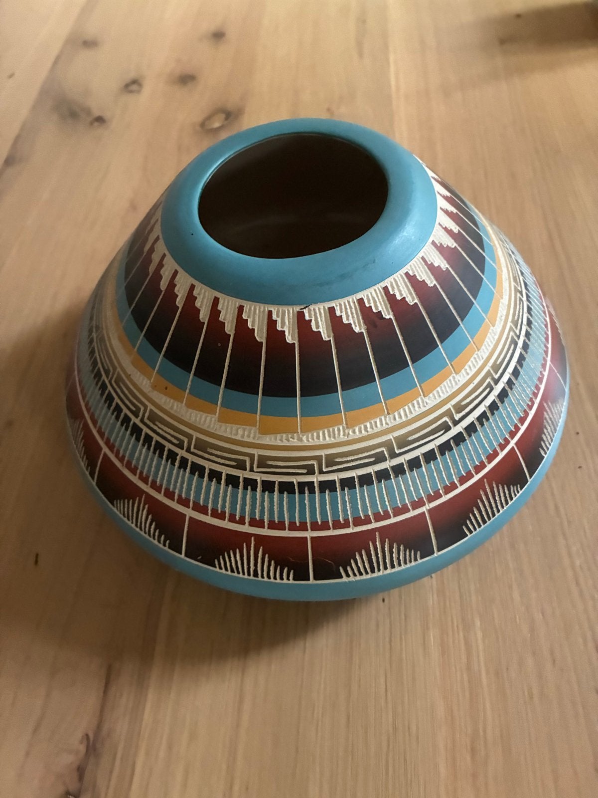 Unieke Navajo aardewerk vaas - T. Williams gesigneerd, Ophalen of Verzenden