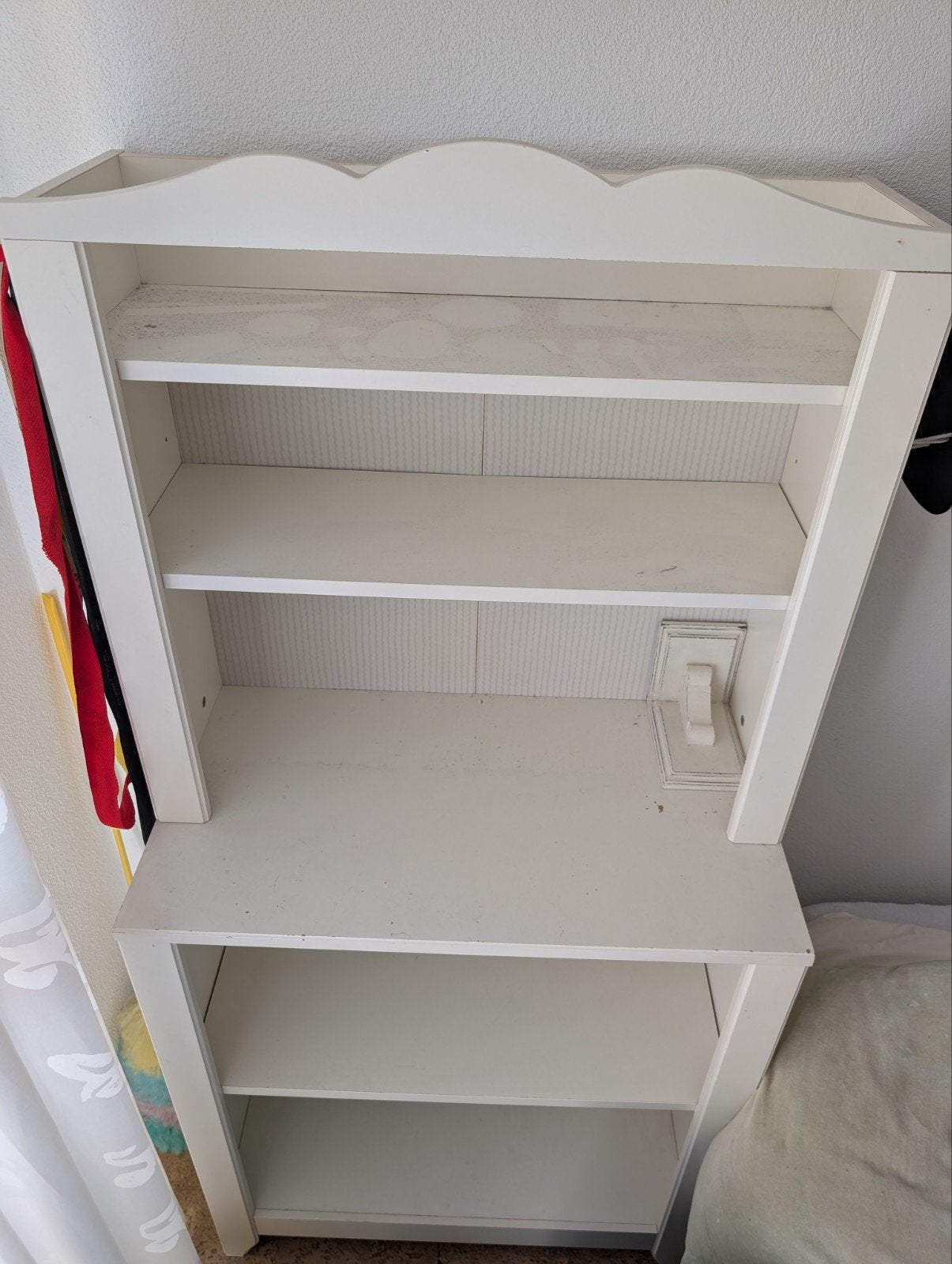 Witte IKEA BILLY/GNEDBY boekenkast, Huis en Inrichting, Ophalen, Met plank(en), Gebruikt, 50 tot 100 cm