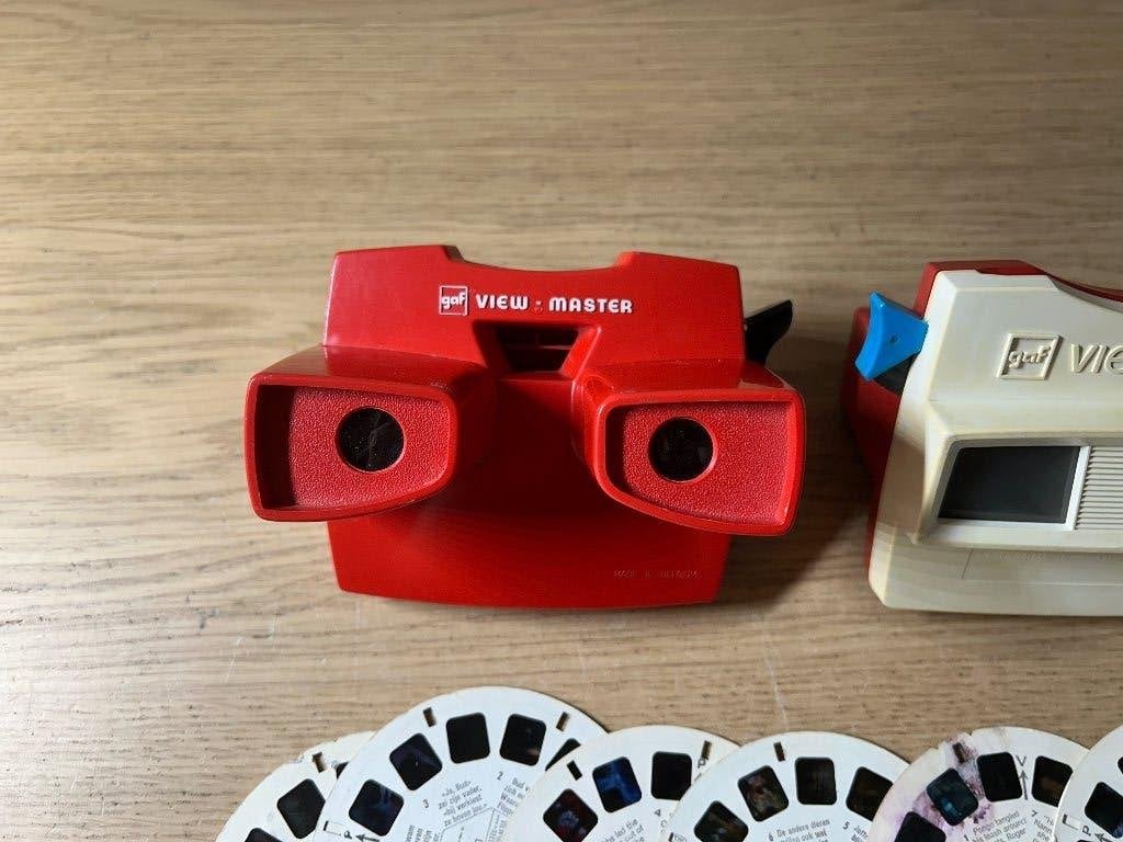 2x Vintage Viewmasters met Afbeeldingen Schijfjes, Ophalen of Verzenden, Gebruikt