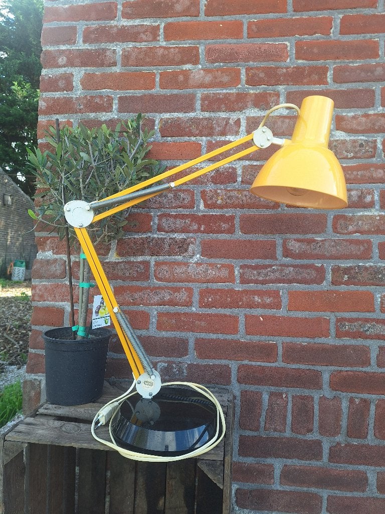Originele gele vintage Luxo tafel- of bureaulamp, Ophalen