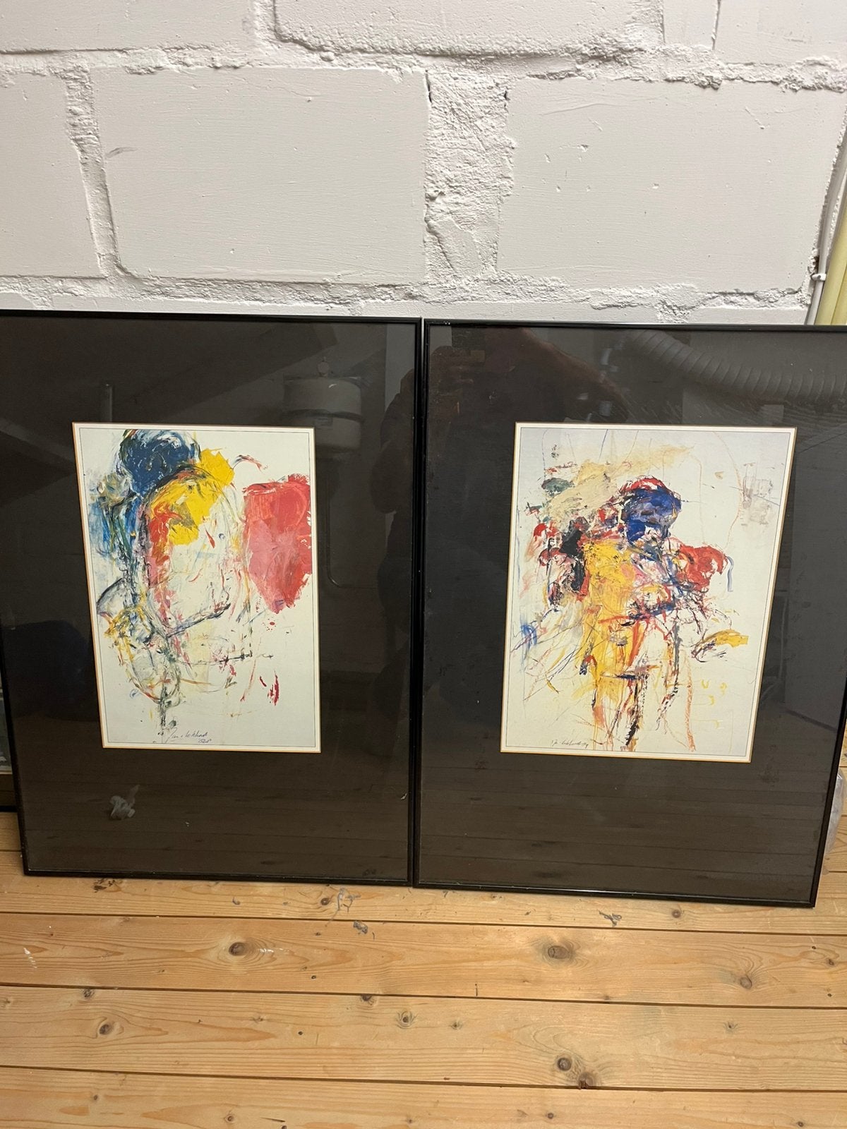 Twee Jan van Lokhorst schilderijen., Gelimiteerde oplage, Ophalen of Verzenden, Abstract