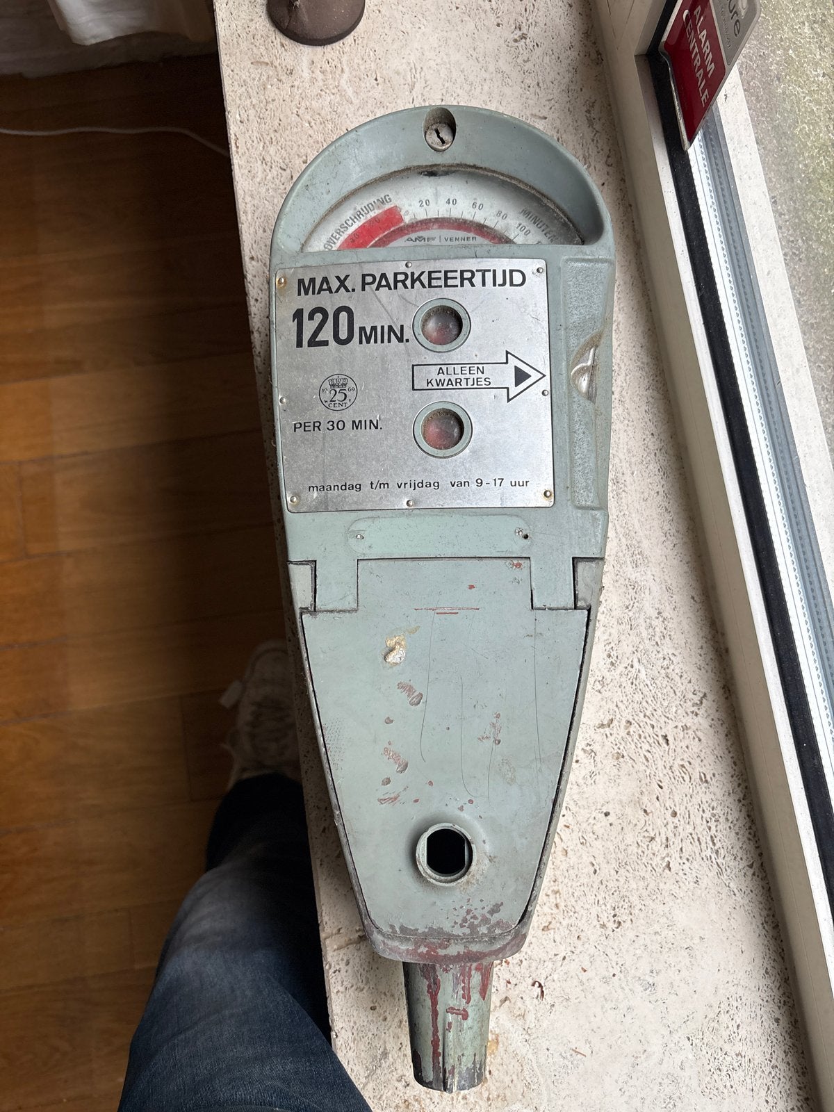 Vintage Parkeermeter AMF Venner - Max. Parkeertijd 120 min, Ophalen of Verzenden