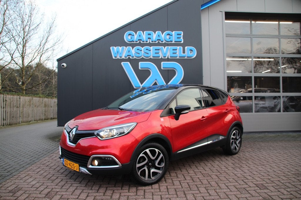 Renault Captur 0.9 TCE NL Helly Hansen Trekhaak/Camera/Navi/, Voorwielaandrijving, Gebruikt, Zwart, Leder en Stof