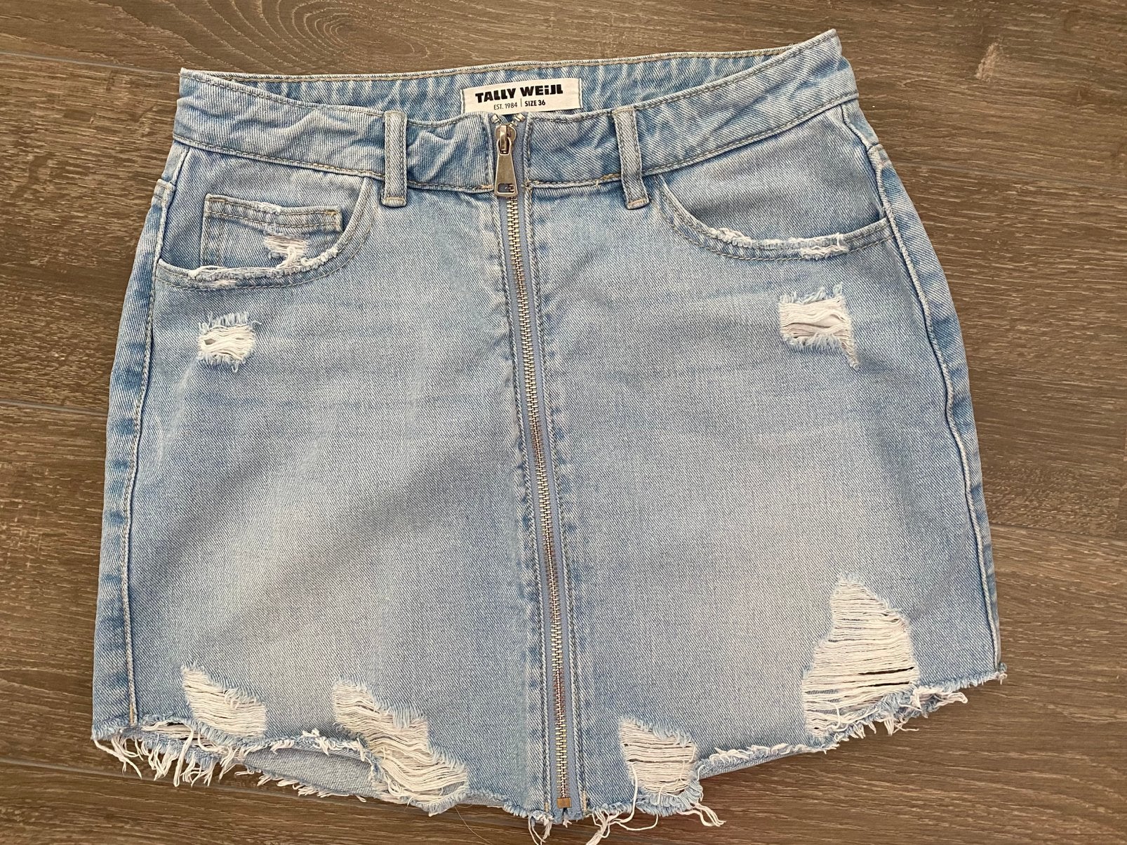 Z.G.A.N. Dames meisjes spijkerrok rok maat S 36 TALLY WEIJL, TALLY WEIJL, Blauw, Ophalen of Verzenden, Zo goed als nieuw