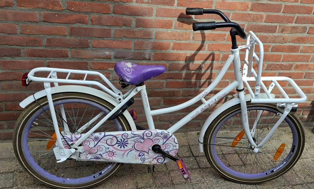Nette "Oma"fiets met 22 inch wielmaat, Ophalen, Gebruikt, Girls, Terugtraprem