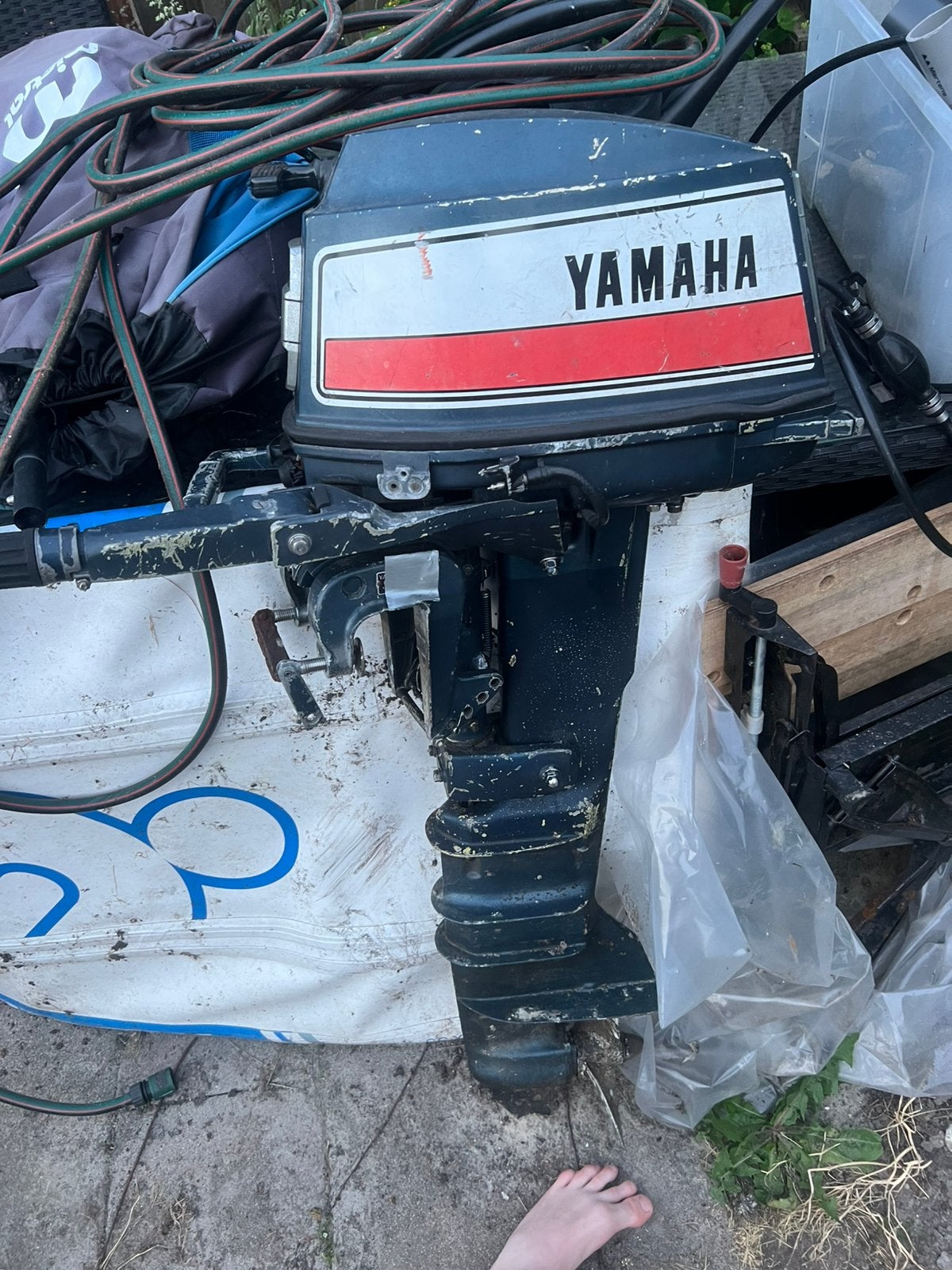 Yamaha buitenboordmotor 2 takt, Watersport en Boten, Ophalen, Zo goed als nieuw, Motor en Techniek, Motorboot