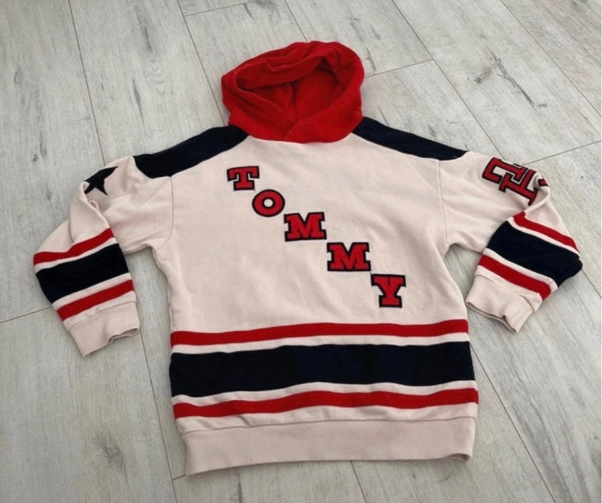 Tommy Hilfiger Hoodie Maat 128 - Zo goed als nieuw, Ophalen of Verzenden, Zo goed als nieuw, Jongen of Meisje, Trui of Vest
