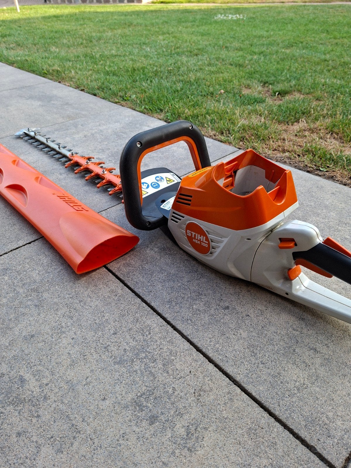 Stihl HSA 100 Accu Heggenschaar, uitstekende staat, Ophalen of Verzenden, Zo goed als nieuw, Accu, Stihl