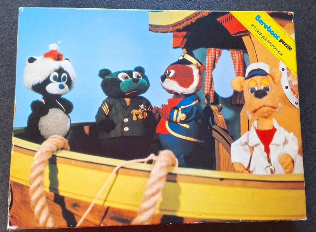 Vintage puzzel  de Bereboot (63 stukken) JigSaw, Verzamelen, Ophalen of Verzenden, Overige typen