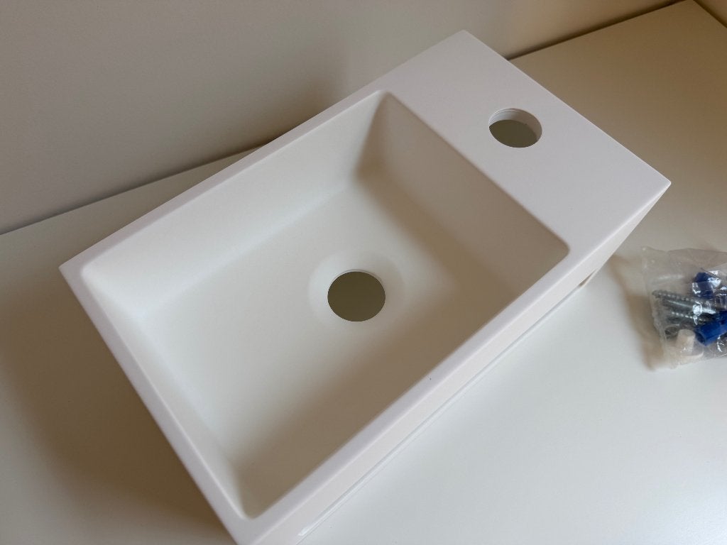 Fontein met Handdoekhouder Wiesbaden Solid Surface, Ophalen, Nieuw, Toilet