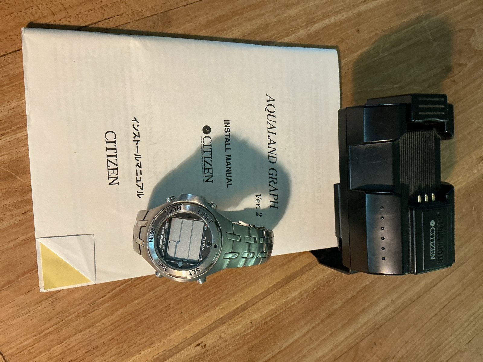 Citizen Aqualand Graph D203 Duikhorloge, Sieraden, Tassen en Uiterlijk, Ophalen, Gebruikt, Staal, Polshorloge