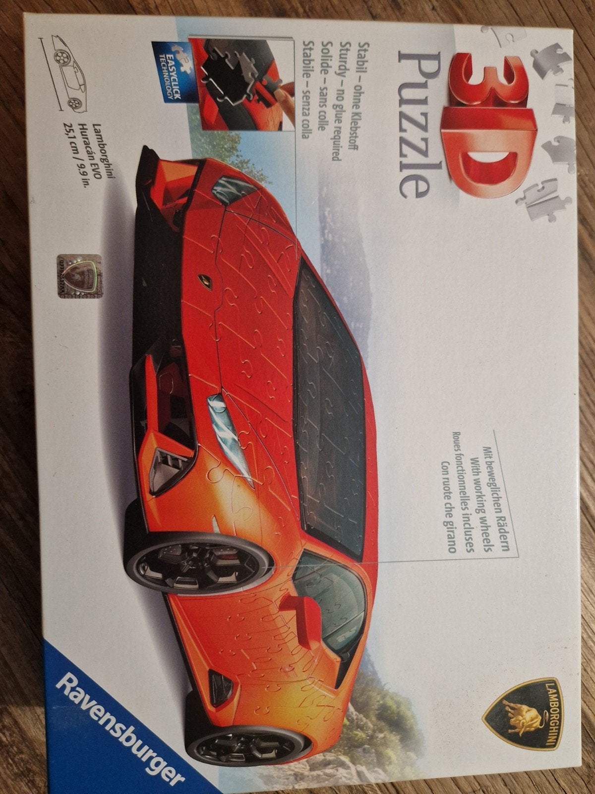 Ravensburger 3D Puzzle Lamborghini Huracán EVO, Overige merken, Auto, Groter dan 1:32, Ophalen of Verzenden