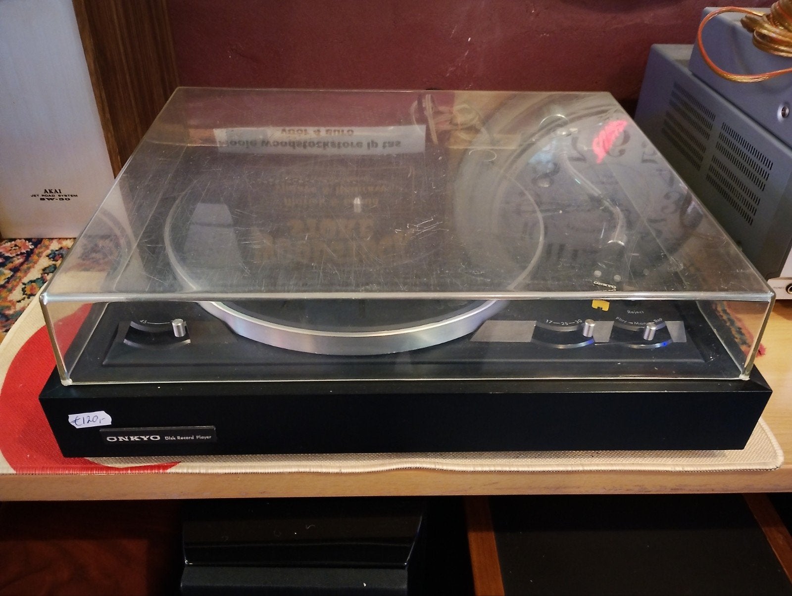 Zeldzame Onkyo cp 100a turntable, Ophalen, Zo goed als nieuw, Overige merken