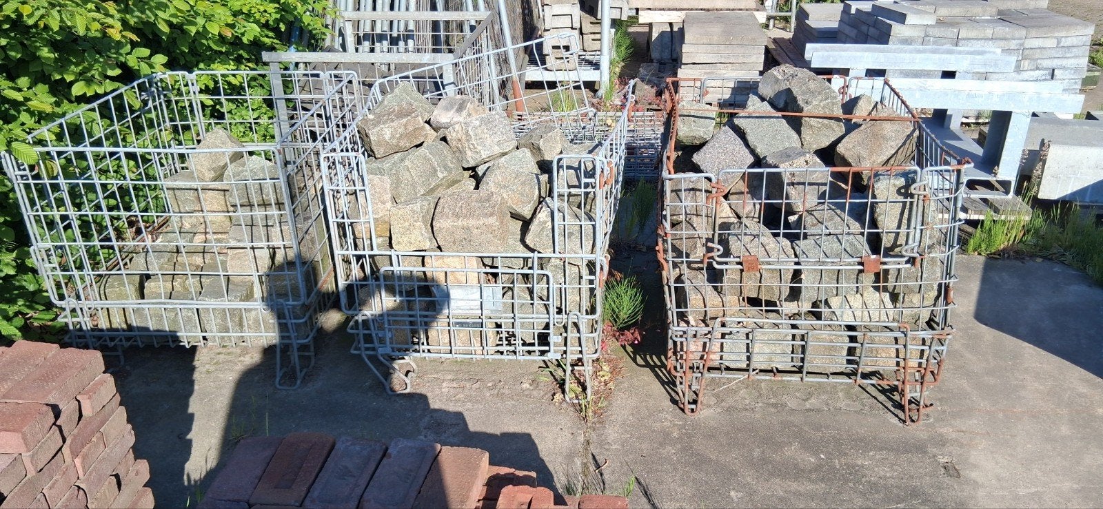 Basaltblokken, Ophalen, Beton, Overige typen