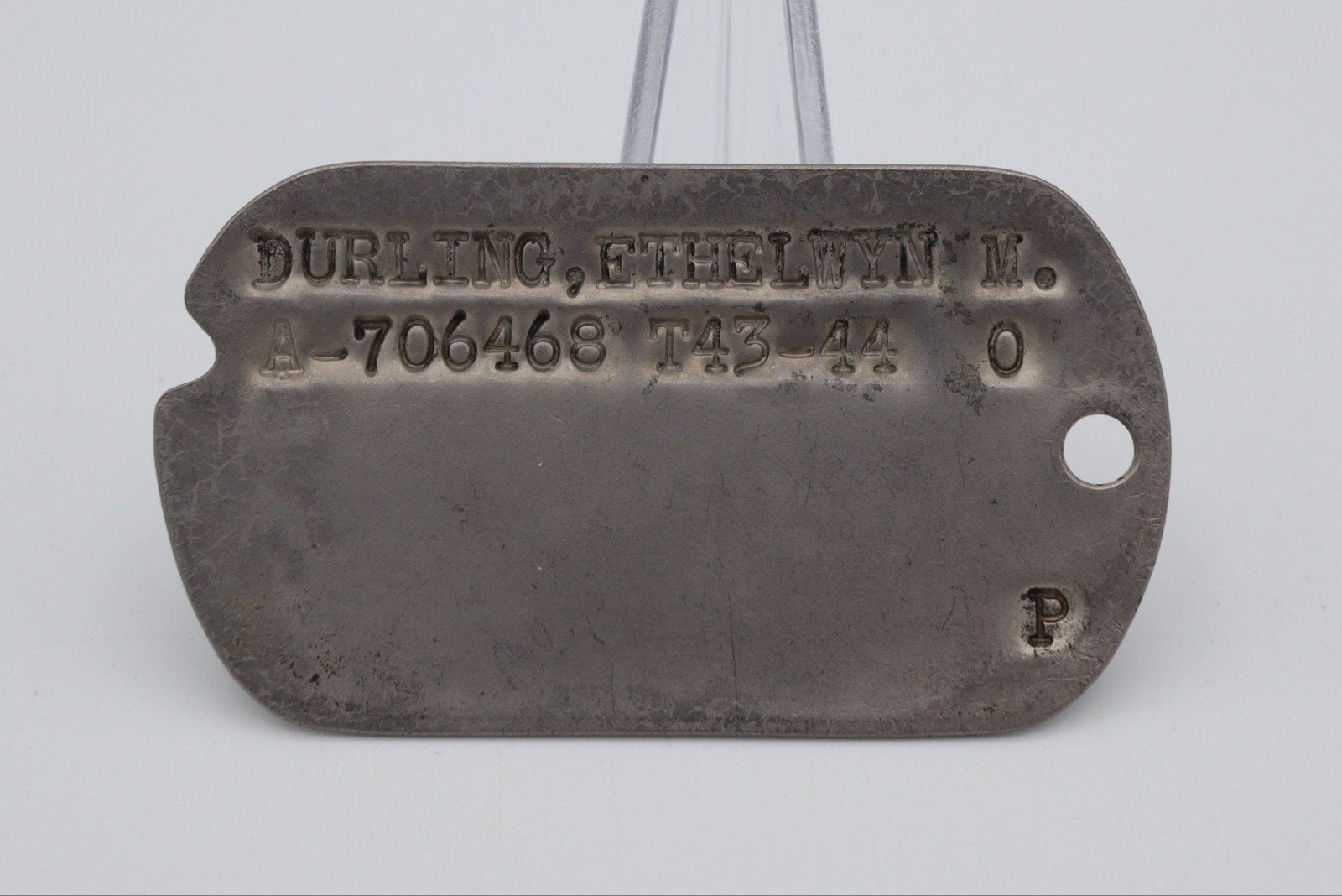 US WWII Woman's Army Corps Dog Tag, unresearched, Ophalen of Verzenden, Landmacht, Amerika, Embleem of Badge