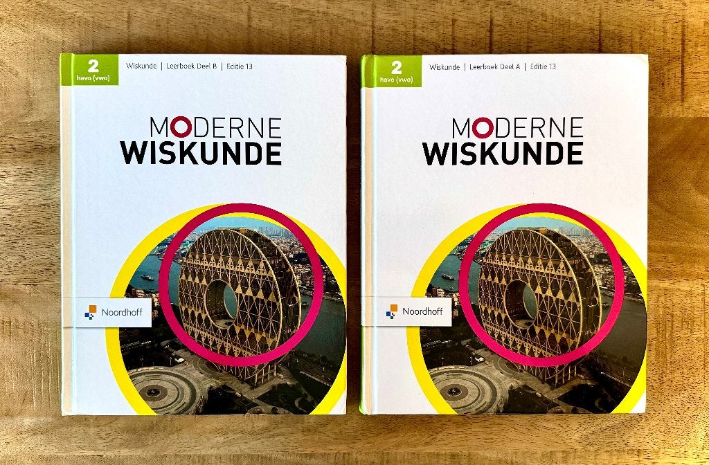 Moderne Wiskunde 2 HAVO VWO Deel A & Deel B Leerboeken Ed 13, Boeken, VWO, Ophalen of Verzenden, Zo goed als nieuw, Wiskunde B