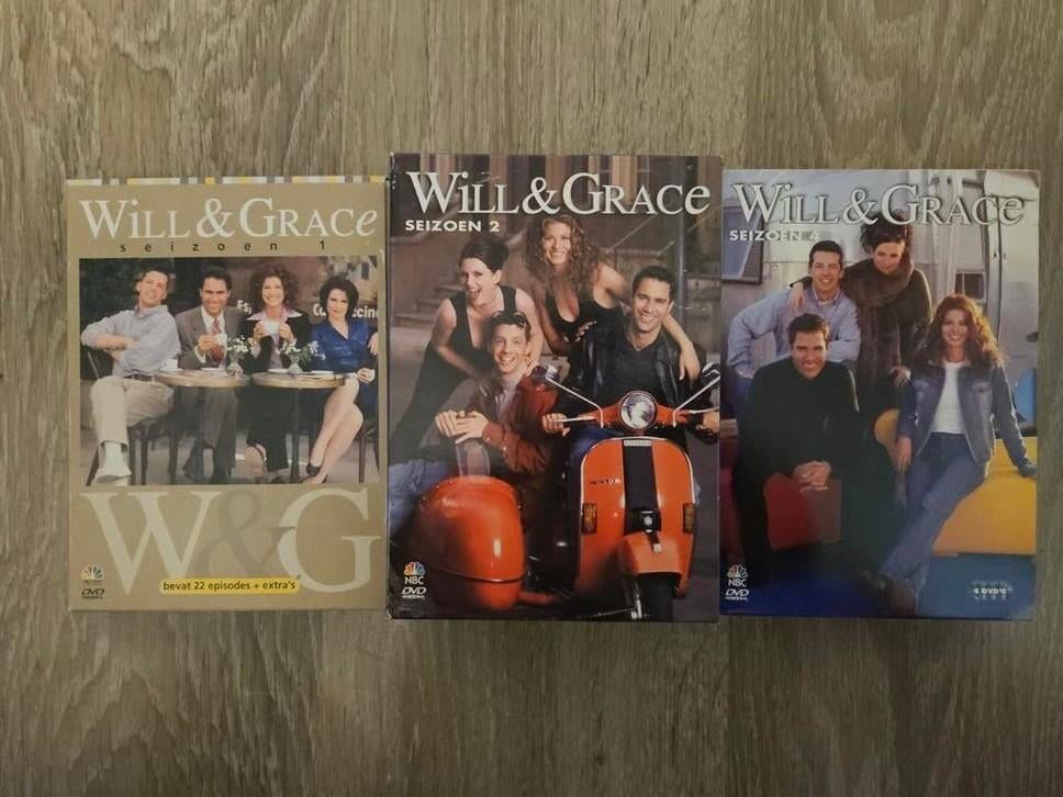 Wil&Grace DVD seizoen 1,2 en 4, Ophalen of Verzenden, Gebruikt