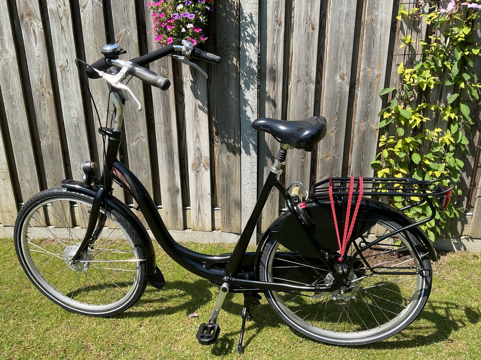 Mooie Sparta fiets met kinderzitje lage instap, Ophalen, Sparta, Versnellingen, Zo goed als nieuw