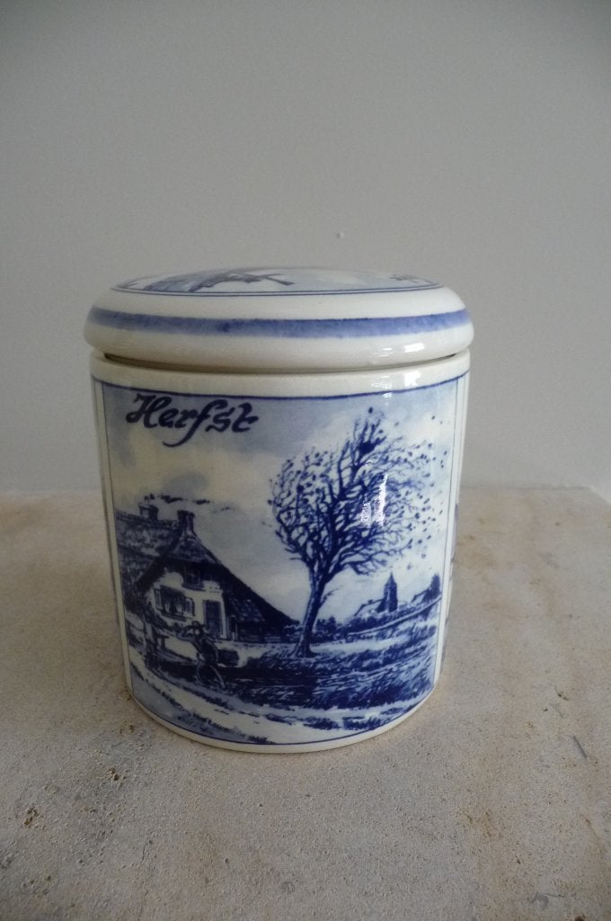 Delft blue/Herfst-Zomer-Winter, Antiek en Kunst, Ophalen of Verzenden