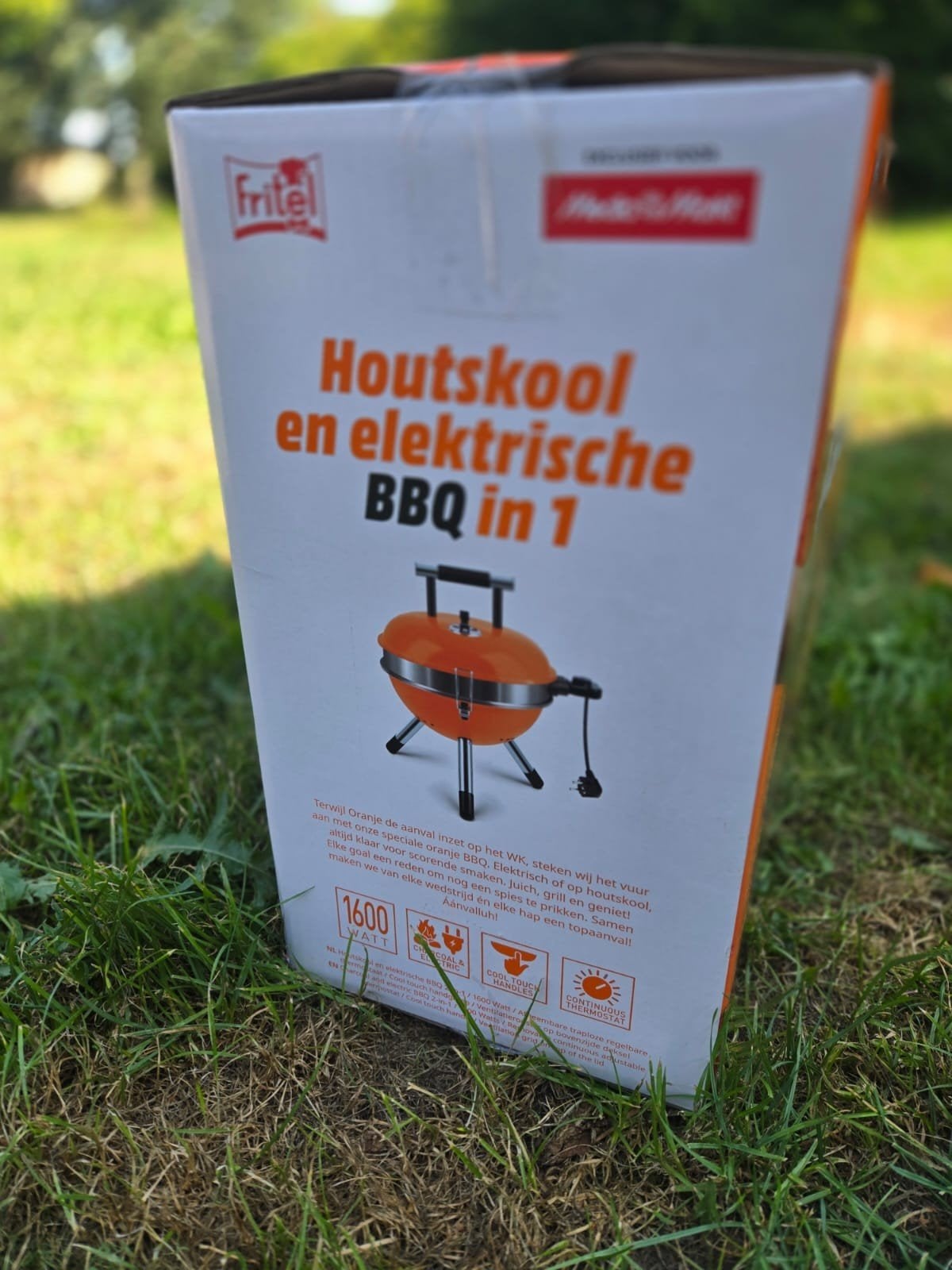 Fritel BBQ: Houtskool & Elektrisch in 1 - Gloednieuw!, Ophalen of Verzenden, Nieuw, Fritel