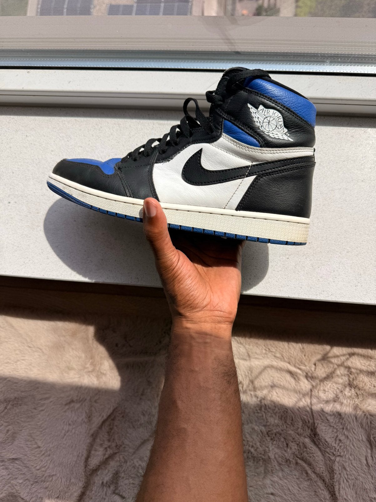 Jordan 1 navy  11US/45EU, Sport en Fitness, Basketbal, Ophalen of Verzenden, Zo goed als nieuw, Schoenen