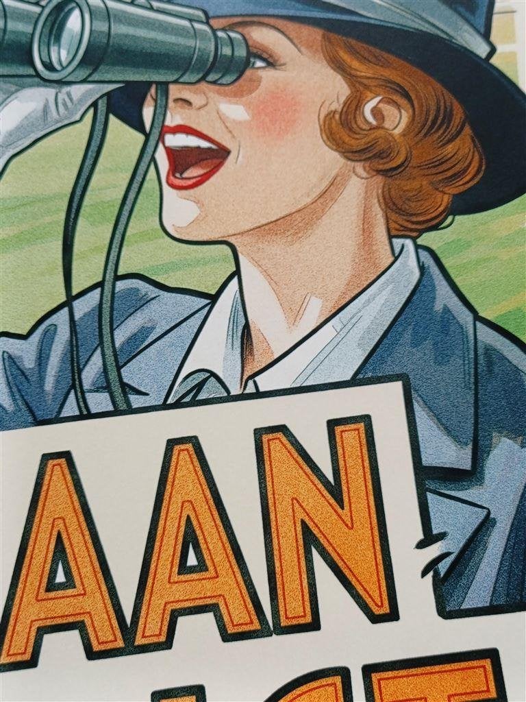 Renbaan DUINDIGT Rensport Paarden Affiche Poster, Antiek en Kunst, Verzenden