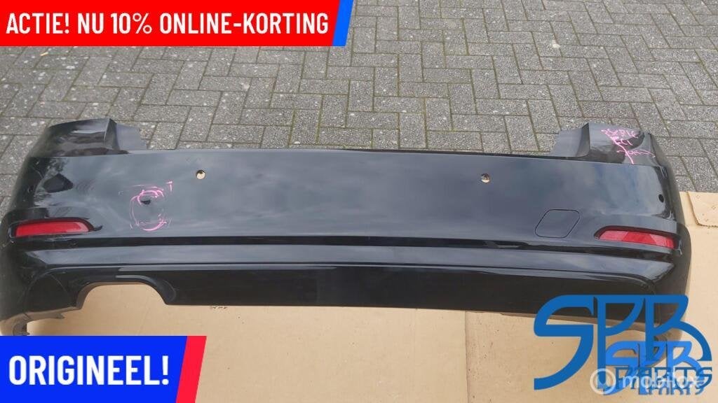 Achterbumper BMW 3-SERIE F30 LCI FACELIFT 4X PDC 51127384449, Gebruikt, Ophalen of Verzenden, Achter, Bumper