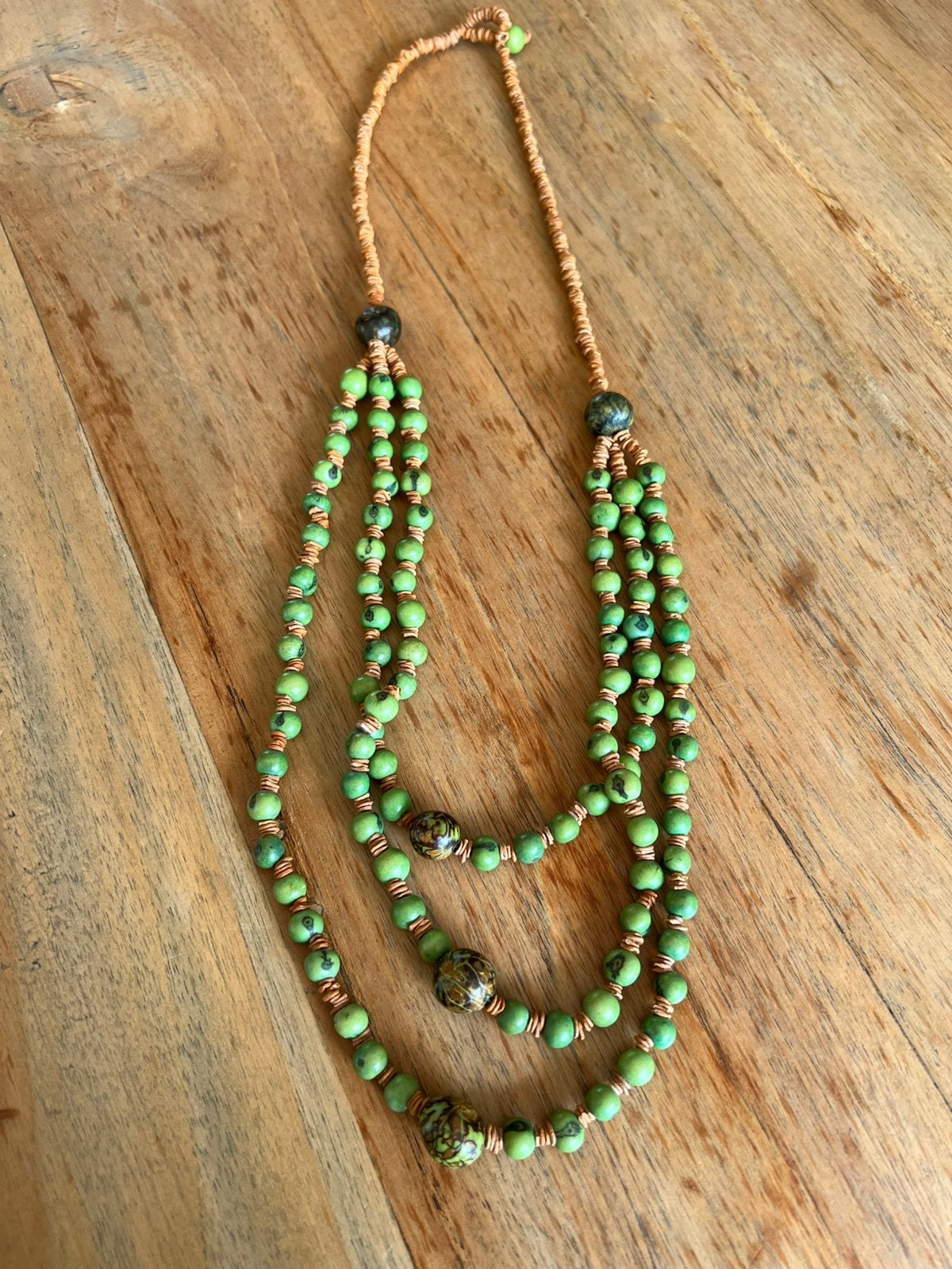 Handgemaakte Acai Zaad Kraal Ketting!!, Sieraden, Tassen en Uiterlijk, Kettingen, Ophalen of Verzenden, Zo goed als nieuw, Overige materialen