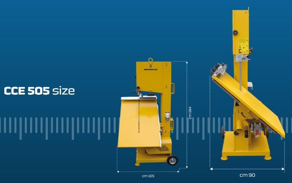 Bandzaagmachine Clipper kalkzandsteen, poriso,, Doe-het-zelf en Verbouw, Ophalen, 70 mm of meer, Zo goed als nieuw, Lintzaag