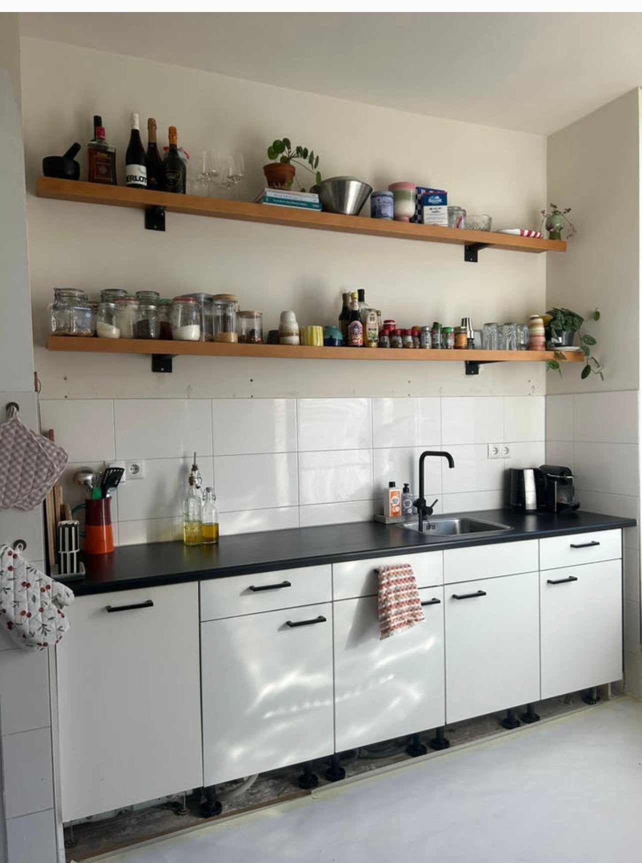 Keuken inclusief vaatwasser en smeg oven+gasstel, Ophalen, Gebruikt, Hoekkeuken