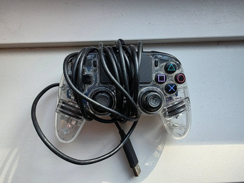 transparante PS4-controller lees beschrijving, Gebruikt, Verzenden, Overige genres, 1 speler
