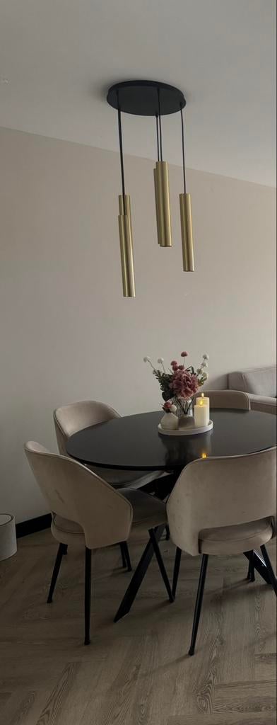 Hanglamp goud koker - Cilinder, Ophalen, Zo goed als nieuw, Metaal