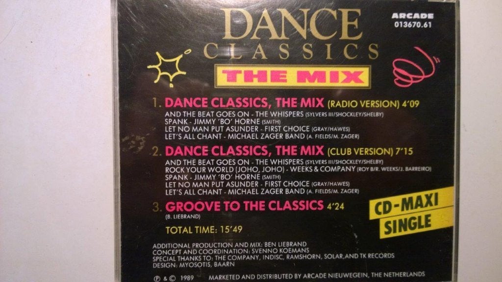 Dance Classics The Mix, Maxi-single, Dance, Ophalen of Verzenden, Zo goed als nieuw
