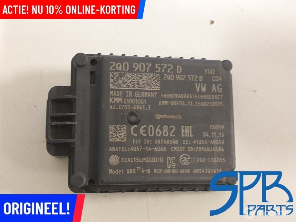 ACC RADAR SENSOR 2Q0907572D TIGUAN 5NN 5NA T-roc POLO 2G Q2