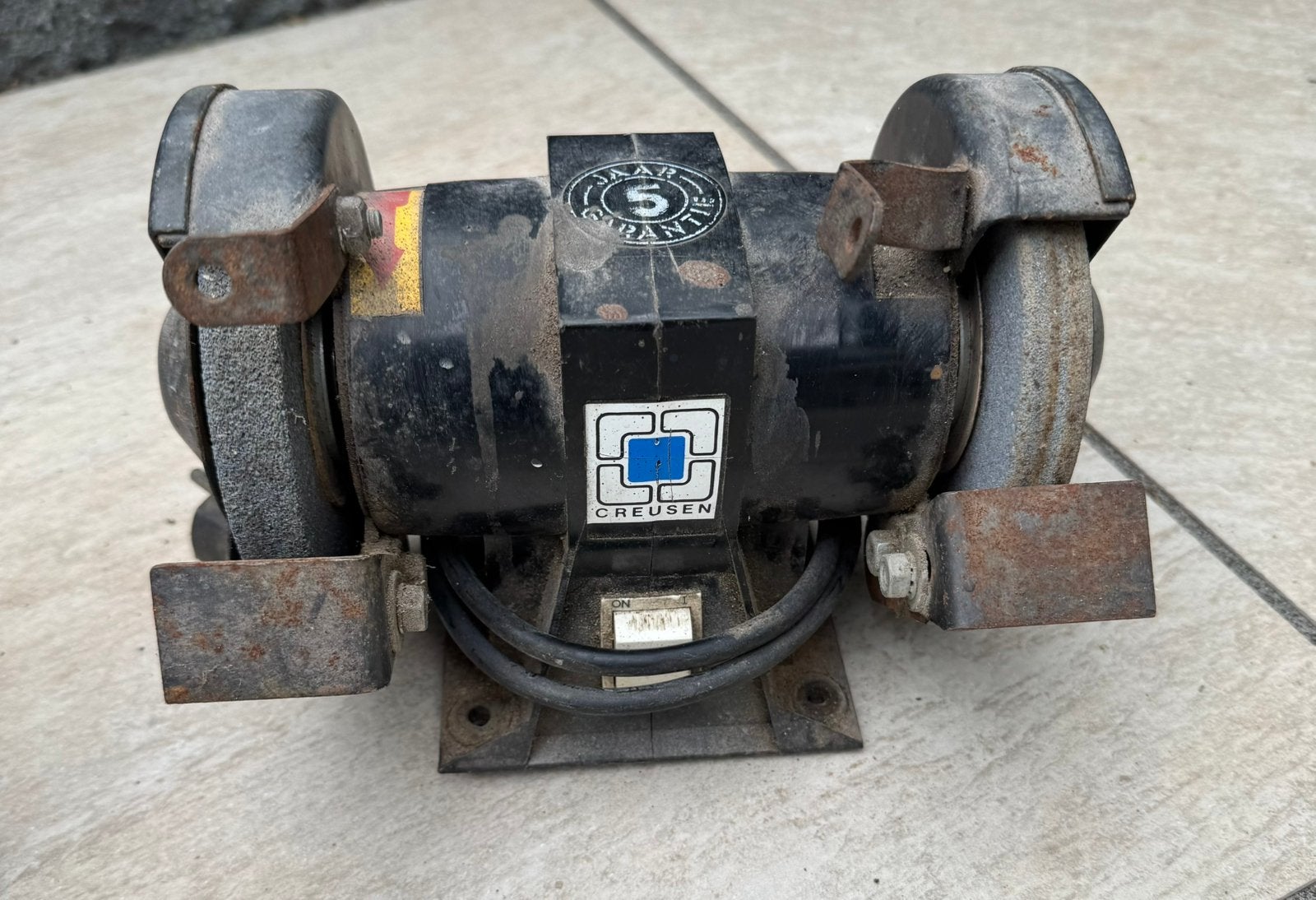 Creusen slijpmachine slijptol werkbankslijpmachine, Ophalen of Verzenden, Gebruikt, Minder dan 700 watt, Werkbankslijpmachine
