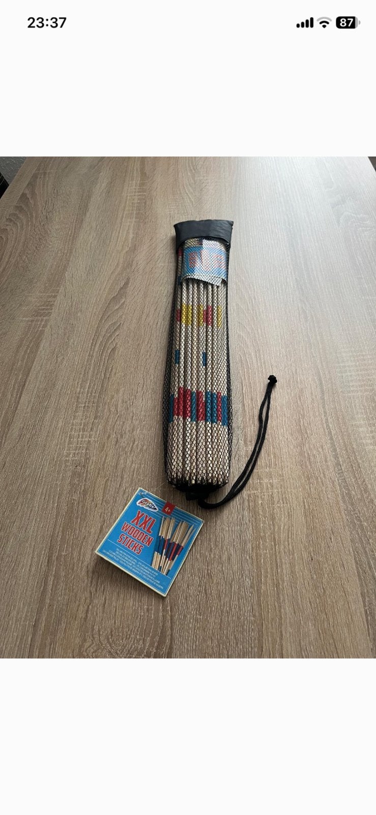 Mikado XXL 50 cm | Houten Stokjes Spel ( nieuw) 41 stuks, Ophalen of Verzenden, Zo goed als nieuw, Overige merken