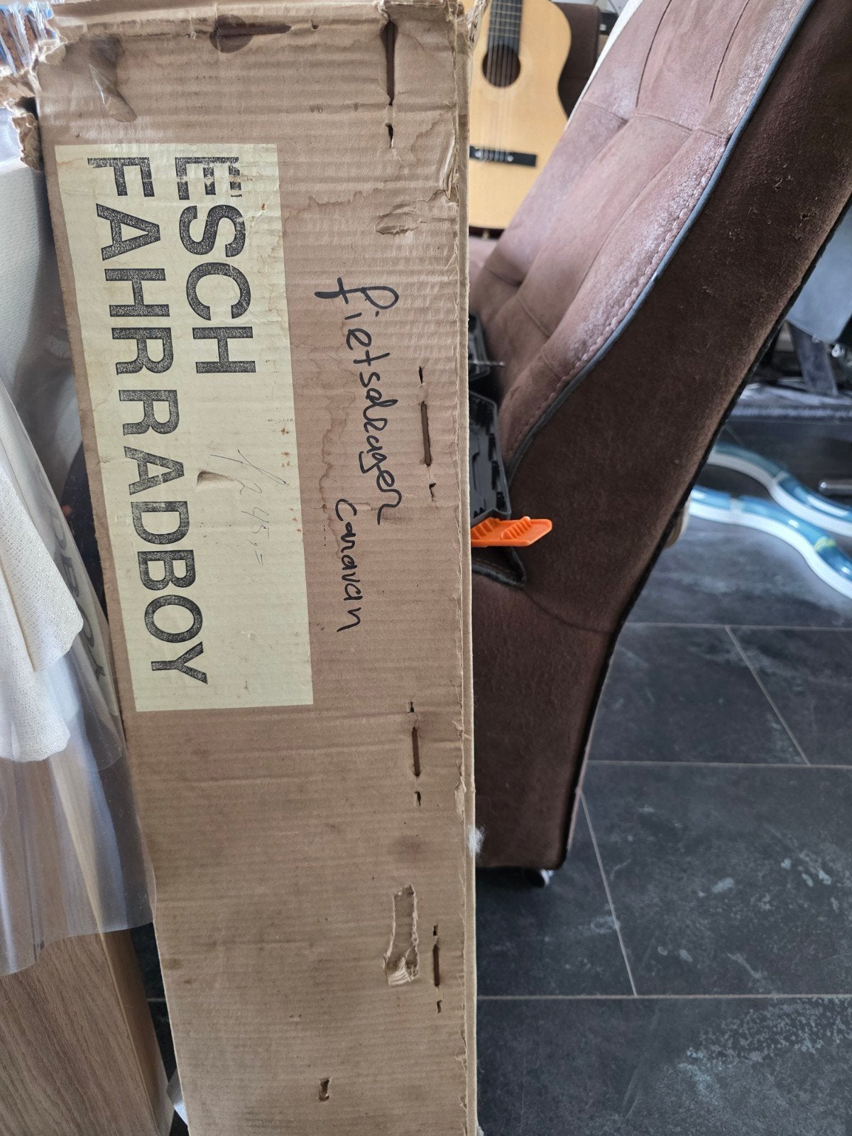 Fietsdrager voor op de caravan - ESCH FAHRRADBOY, Ophalen of Verzenden, 2 fietsen, Gebruikt, Fietsendrager-accessoire