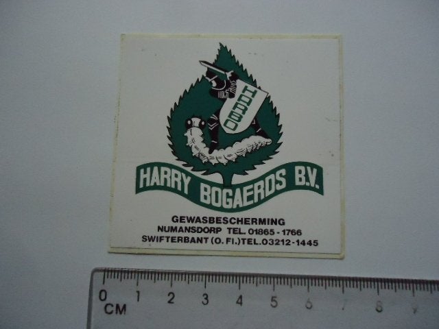 sticker oud Numansdorp landbouw tuinbouw swifterbant Bogaerd, Verzamelen, Verzenden, Zo goed als nieuw, Bedrijf of Vereniging
