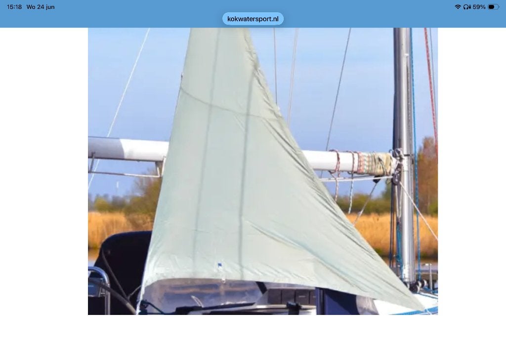 Bleu performance zonnescherm, NIEUW IN TAS, Ophalen of Verzenden, Nieuw, Overige typen