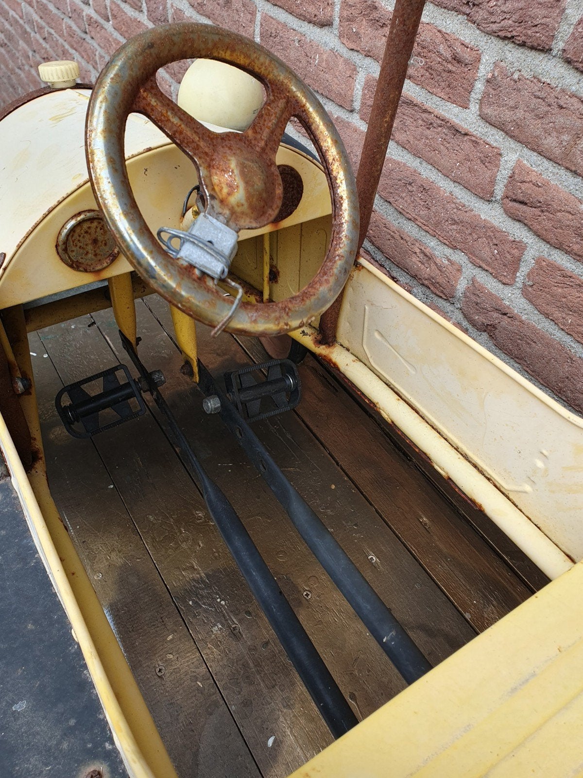 Metalen trapauto ( 1960/ 1970 ), Ophalen of Verzenden