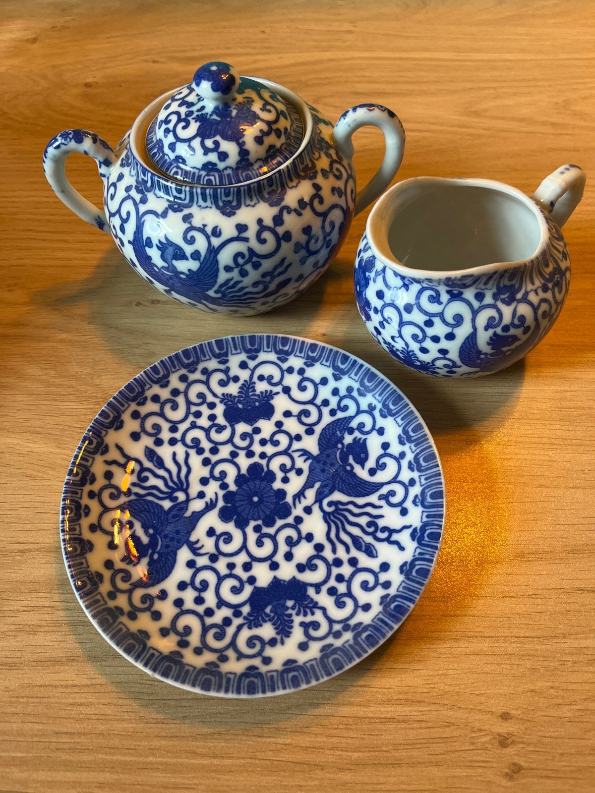 Vintage Chinees porseleinen roomstel, Ophalen