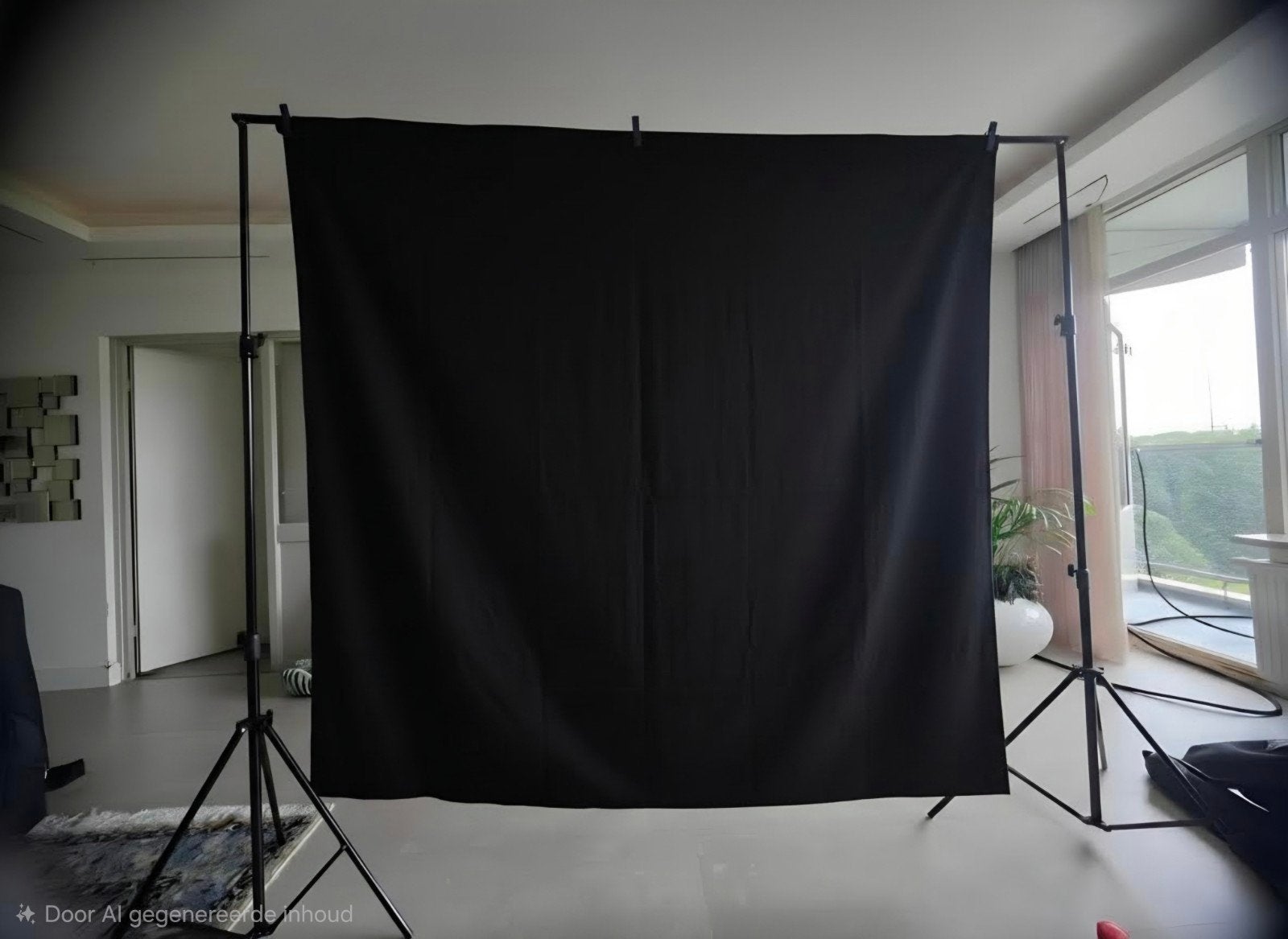 Fotografie doek met statief - Achtergrondset, Audio, Tv en Foto, Fotografie | Fotostudio en Toebehoren, Gebruikt, Achtergrond
