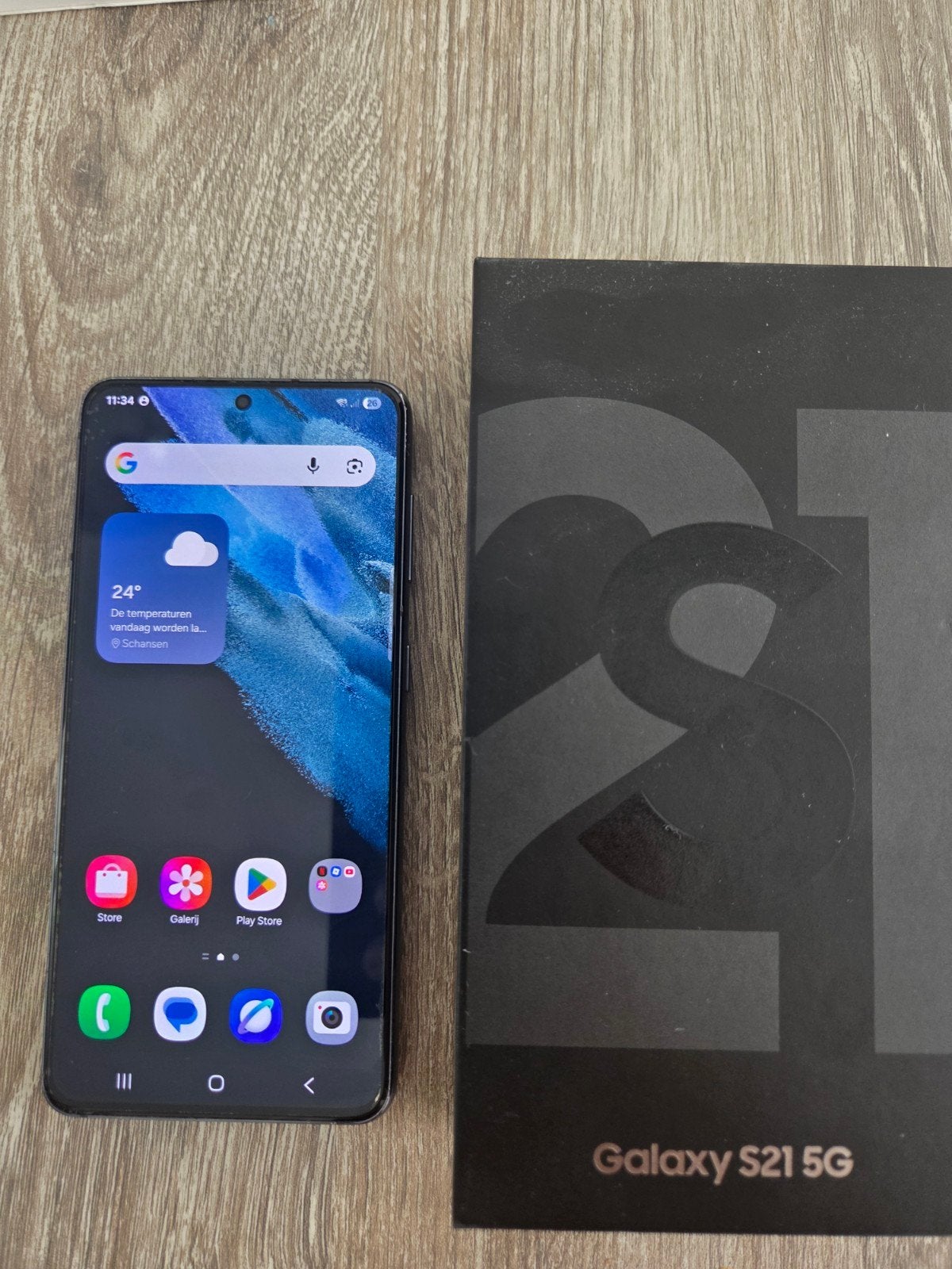 Samsung Galaxy S21 5G 128GB Zwart - Zo goed als nieuw, Zwart, Touchscreen, Ophalen of Verzenden, Zo goed als nieuw
