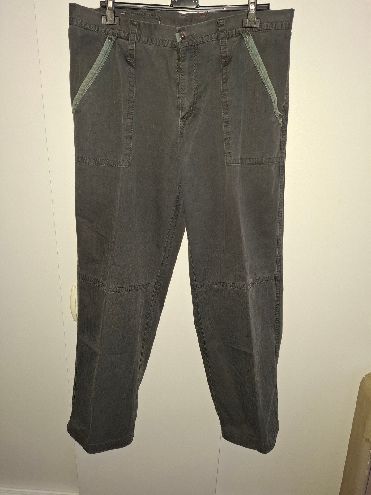 grijze katoenen heren broek, Ophalen, Maat 52/54 (L), Dept, Zo goed als nieuw
