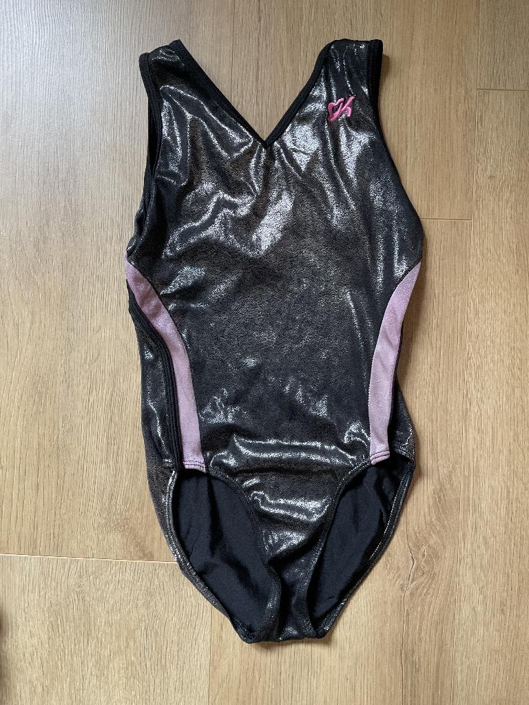 Turnpakje GK maat 140-146, Sport en Fitness, Turnen, Gebruikt, Zwart, Ophalen of Verzenden, Turnpak(je)