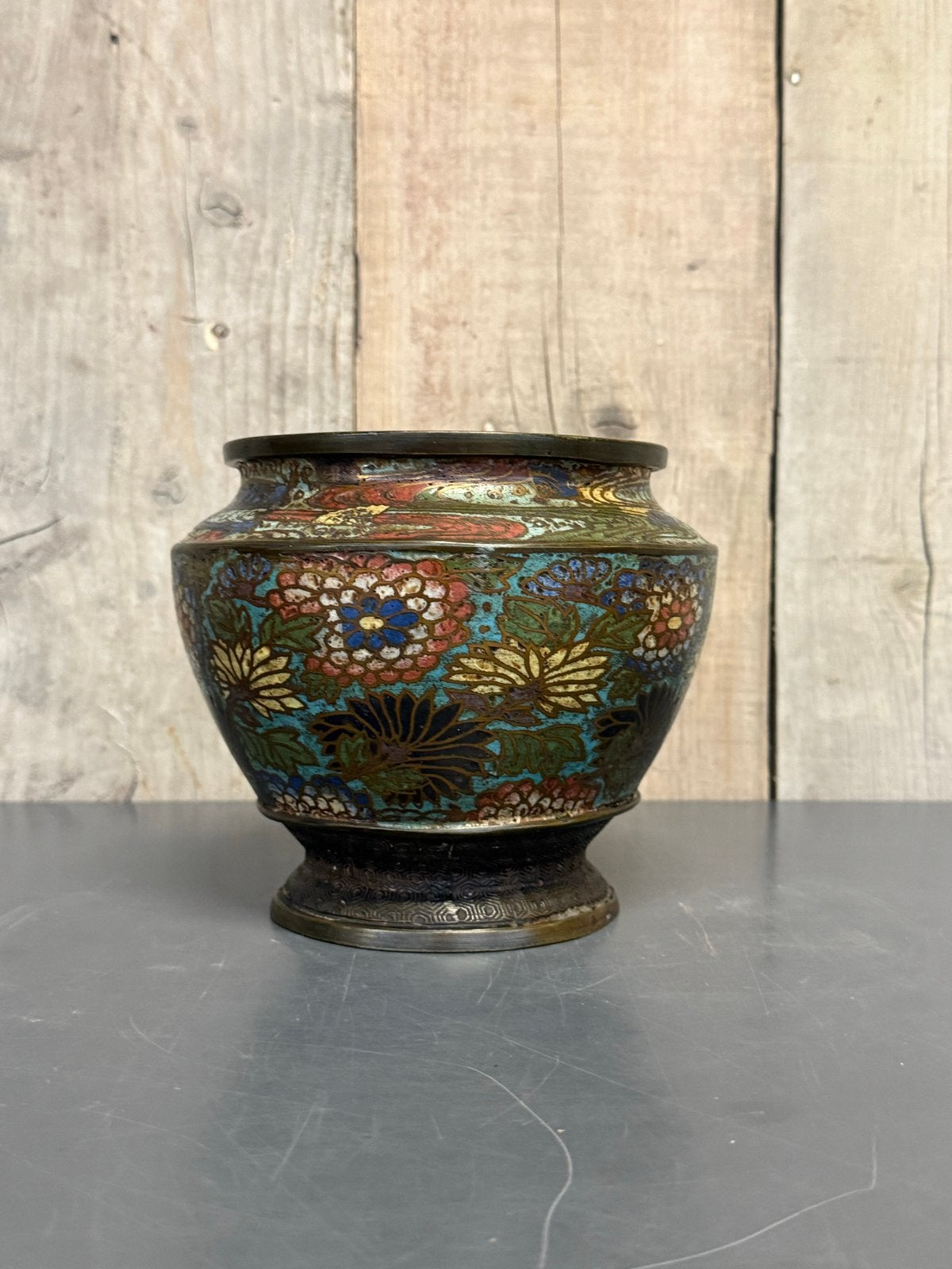 Japanse Jardinière Cloisonné, Ophalen of Verzenden, Brons