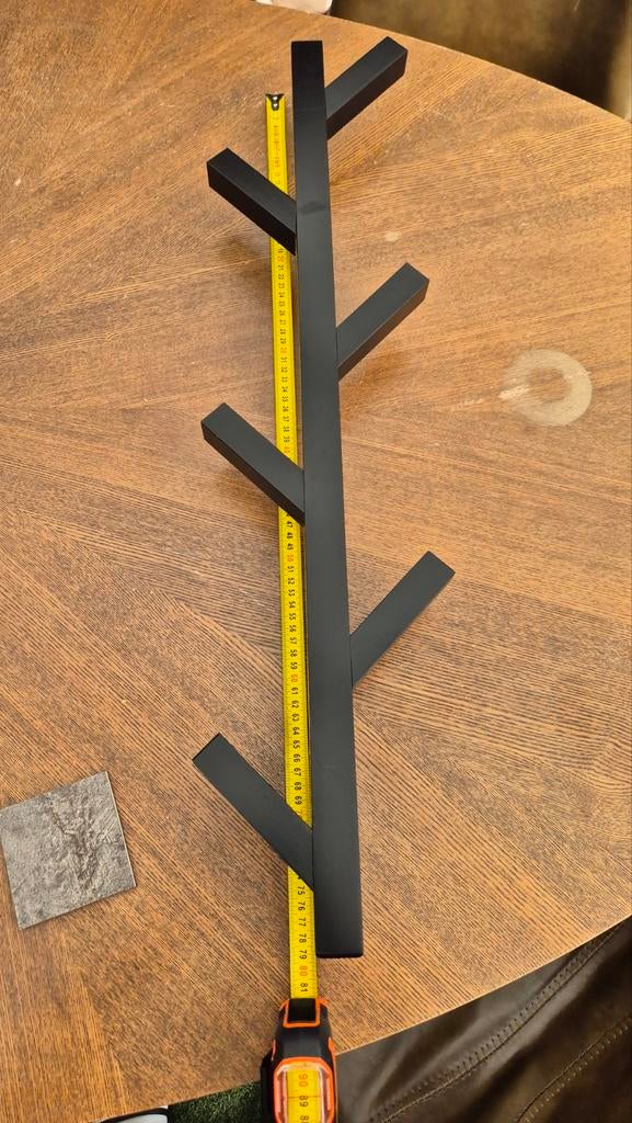 IKEA TJUSIG Kapstok Zwart - Zo goed als nieuw, Ophalen, Minder dan 50 cm, Modern, Scandinavisch, Zo goed als nieuw