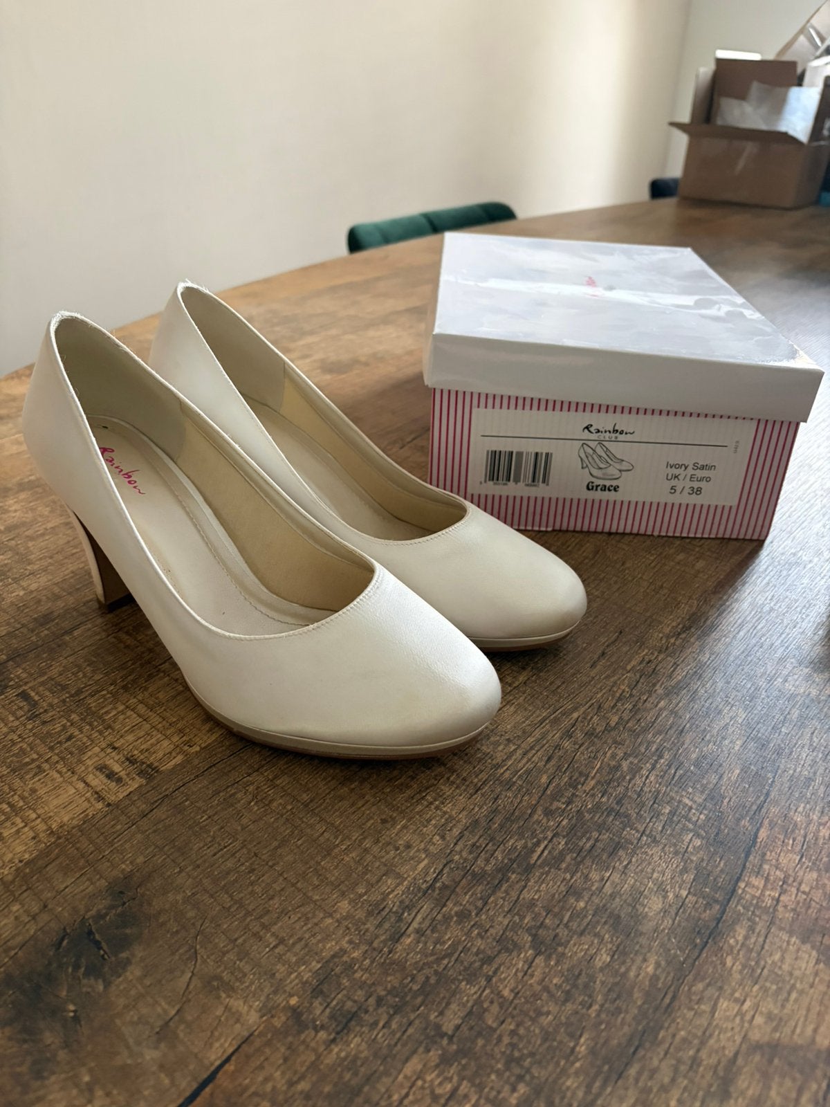 Bruidsschoenen, Verzenden, Zo goed als nieuw, Wit, Schoenen