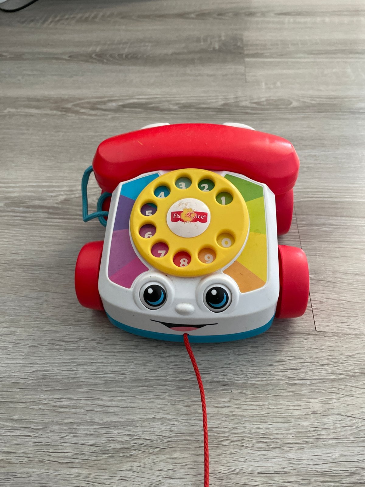 Fisher-Price Klassieke Telefoon Duw- en Trekspeelgoed, Kinderen en Baby's, Ophalen of Verzenden, Gebruikt, Duw- of Trekspeelgoed